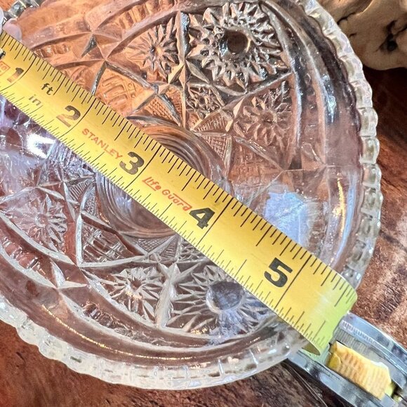 Vintage McKee Glass Concord Punch Bowl Stand, Vase, Candle Holder - Picture 4 of 8